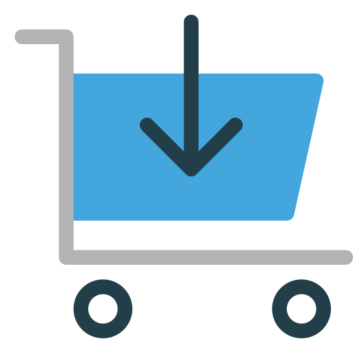 Shopping Color Cart Modern In svg vector icon
