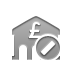 bank,pound,cancel icon