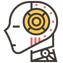 ai, artificial intelligence, automaton, brain, electronics, robotics, technology svg vector icon