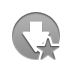 arrow,down,star icon