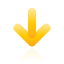arrow, down, yellow icon