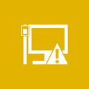 caution, lan icon