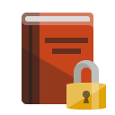 book,lock icon