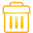 basic, bin, yellow icon