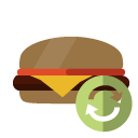 hamburguer,refresh icon