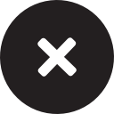delete, full, remove, round svg vector icon