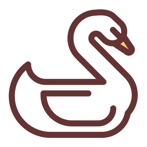 Swan svg vector icon