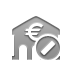 bank,euro,cancel icon