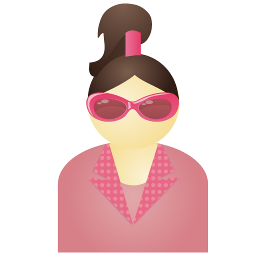 sunglass,woman,pink,account,person,people,human,user,female,member,profile icon