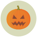 angry, halloween, pumpkin svg vector icon