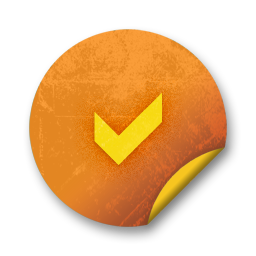 orange,grunge,sticker,badge icon