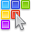 by, color, select icon