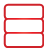 basic, database, red icon