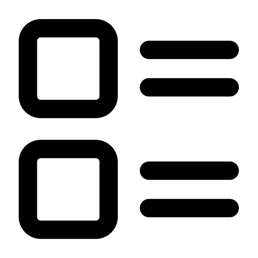 List svg vector icon