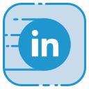 linkedin, media, social svg vector icon