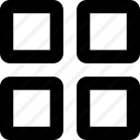 configuration, grid, layout, menu, options, settings icon
