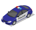 car, police, vehicle svg vector icon