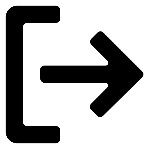 Logout svg vector icon