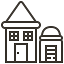 asset, building, estate, home, loan, pawnshop, real svg vector icon