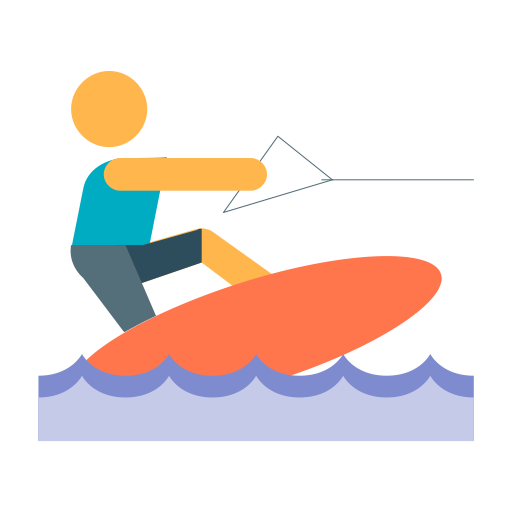 Wakeboarding svg vector icon