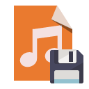 file,type,audio,diskette icon