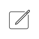 creati, facebook, pencil, write post svg vector icon