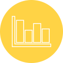 analytics, chart, statistics, stats svg vector icon