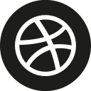 circle, dribbble svg vector icon