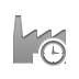 factory,clock icon