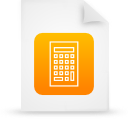 document, file, orange, paper icon