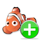 add,fish,animal,nemo,plus icon