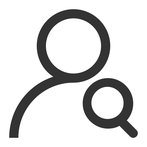 Personnel Search svg vector icon