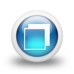 glossy,blue,orb icon