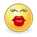face, kiss svg vector icon