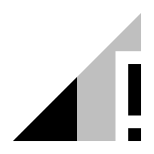 Ic Signal Cellular Connected No Internet 1 Bar svg vector icon