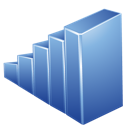 blue, graph icon
