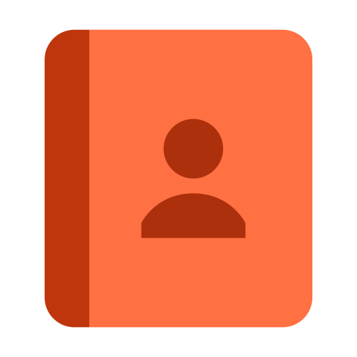 Contacts svg vector icon