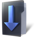 folder,download,descending,fall,decrease,down,descend icon