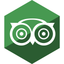 advisor, gloss, hexagon, media, social, trip svg vector icon