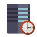 server,clock icon