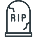 cemetery, grave, halloween, stone svg vector icon
