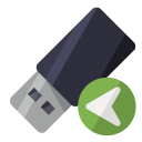 pen,drive,left icon