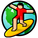 beos, browser, netpositive, surfing icon