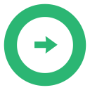 arrow, green, right, rightarrow svg vector icon