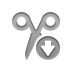 scissors,down icon