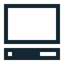 computer, desktop, office, pc, screen, technologie svg vector icon