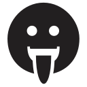 emoji, emotion, idiotic, smiley svg vector icon