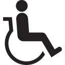 accessible, adapted, chairbound, disable, disabled, invalid, wheelchair svg vector icon