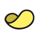 chip, potato chip, snack svg vector icon