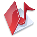 folder,music,red icon